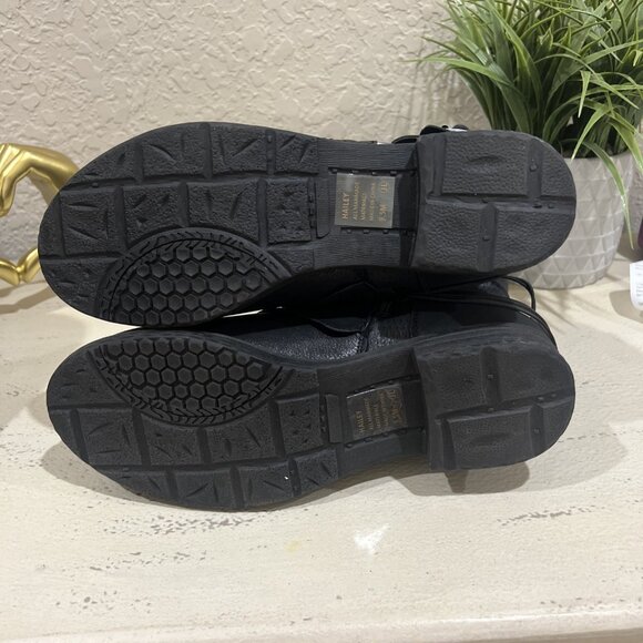 JELLYPOP Hailey KETO MOTO BLACK MOTORCYCLE Hailey MIDCALF BIKER BOOTS 9.5M Women - Picture 6 of 14